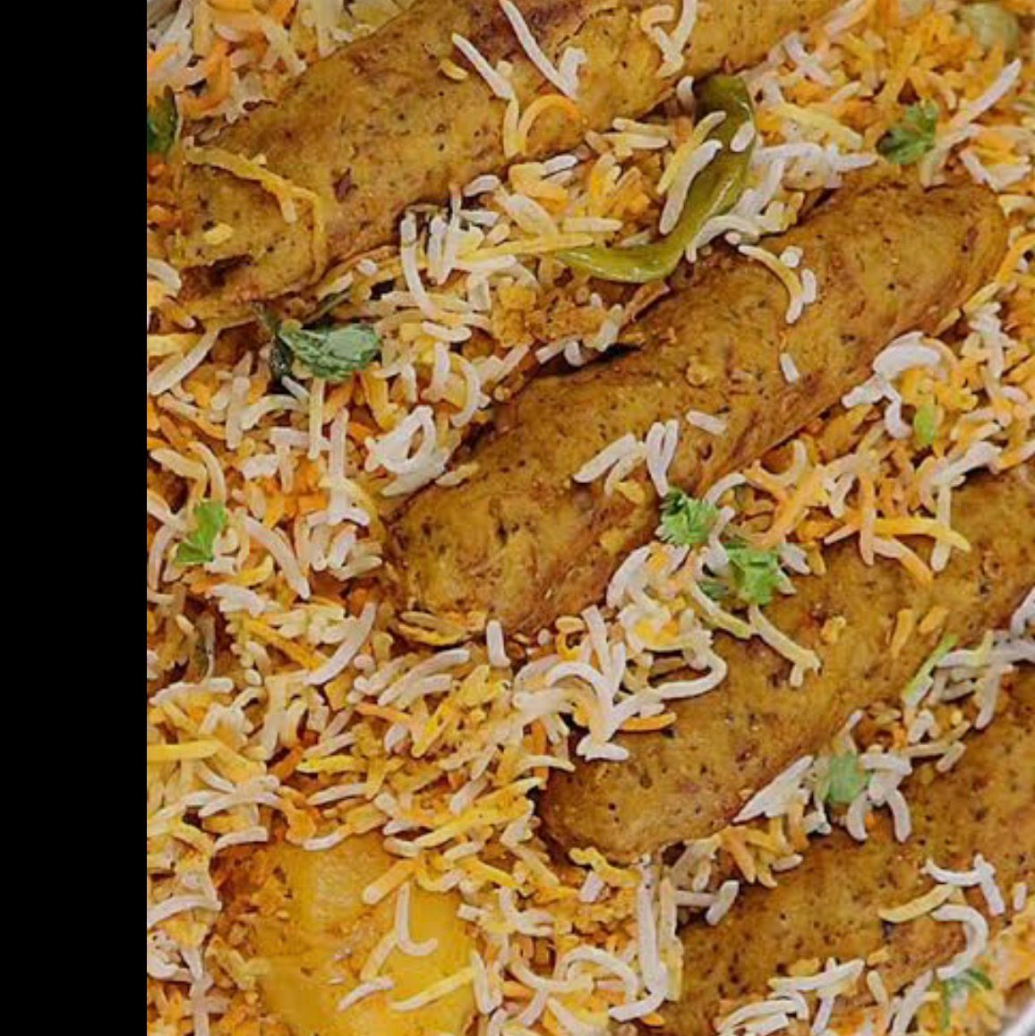 Kabab Biryani.