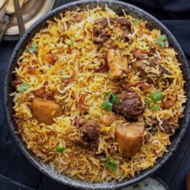 Gongura Mutton  Biryani.