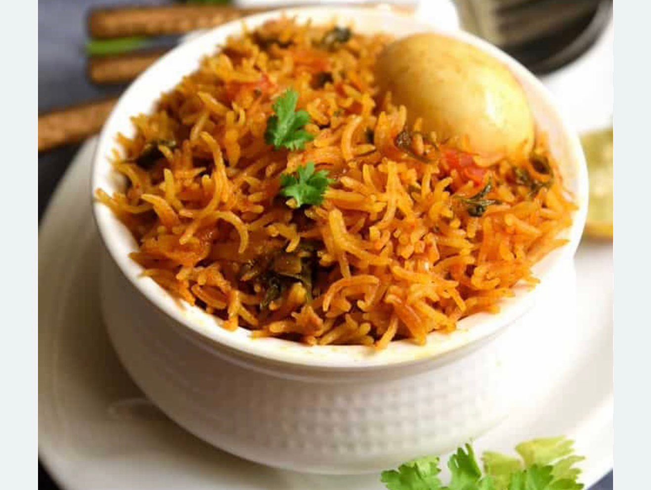 Egg Biryani.