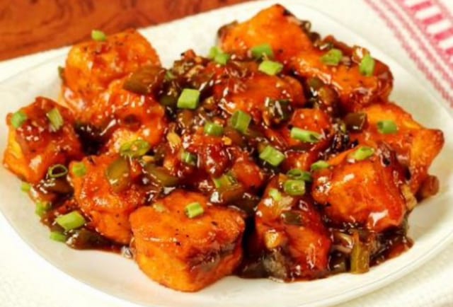 Paneer Manchurian.